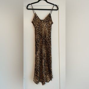 Niki Lotan Leopard Print Mid Length Dress
